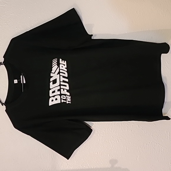 Back To The Future Graphic T Shirt Glow in the Dark Black Unisex Size 2XL - Picture 2 of 13